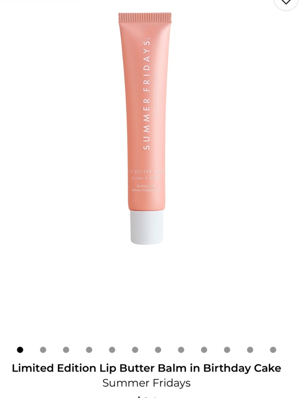 NWT Summer Fridays Lip Butter Balm